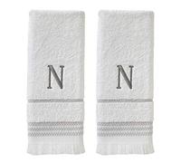 SKL Home Set di asciugamani, N, cotone, bianco, 16 x 26 cm