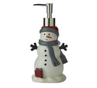 SKL Home Whistler Snowman Soap Dispenser Dove Gray