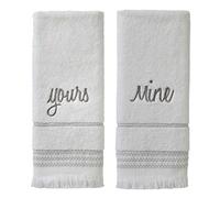SKL Home Yours & Mine - Set di asciugamani, colore: bianco