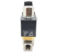 SKLIQMMV Elettrovalvola in Acciaio Inossidabile da 1/8" 1/4" Elettrovalvola in Acciaio Inossidabile normalmente Aperta 110 V 220 V 12 V 24 V(G_120VAC_Normally Closed)