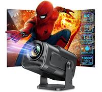 SKLNXAZ Smart Mini Projector with Android 11.0,2024 Upgraded Portable Projector 1080P 4K Full HD with WiFi 6 and BT5.2,180°Adjustable Stand, Auto Keystone Home Projector for Phone/TV Stick/Laptop