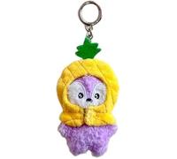 SKLTN Portachiavi in peluche BTS BT21 Portachiavi Bambino Frutta Cartoon Portachiavi Fumetto Zaino Telefono Ciondolo Portachiavi per Kpop Fan Bambini (Mang)
