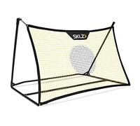 SKLZ Allenatore di Calcio Solo,Migliora il Controllo della Palla,Rete Resistente,Leggera e Portatile,Include Borsa da Trasporto,Spikes per Fissaggio,Ideale per Allenamento Individuale - Nero