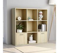 SKM Libreria Effetto Rovere Sonoma 98x30x98 cm in Truciolato-1119