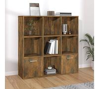 SKM Libreria Rovere Fumo 98x30x98 cm-5447