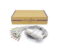 Skmeditec Cavo IEC Leadwire a banana da 10 conduttori compatibile con Mortara Burdick, cavo in TPU con connettore leadwire stile Twin Pin, cavo di ricambio per 9293-041-50, 9293-046-60, 9293-046-62