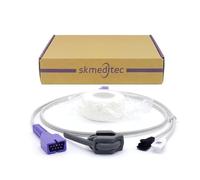 skmeditec Compatibile con il cavo del sensore Nellcor Oximax SpO2 da 3,2 piedi, sonda multisito riutilizzabile con connettore a 9 pin, cavo di ricambio con chip
