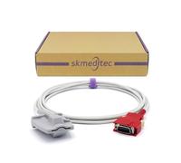 skmeditec Compatibile con la sonda Masimo SpO2 a connessione diretta per adulti, cavo in silicone morbido da 9,8 piedi per dita con connettore rosso a 20 pin, cavo di ricambio per 2643 2644 con chip