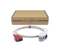 skmeditec compatibile Masimo Sensore Spo2 2054 Clip per adulto, Sonda a clip da dito da 9,8 piedi con connettore masimo rosso a 20 pin, cavo sostitutivo per 2053 con chip