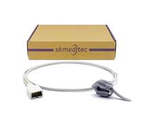 Skmeditec Compatible with Nellcor Oxismart SpO2 Sensor 9.8ft Without Chip, Reusable Soft Silicone Probe with 7 Pin Connector