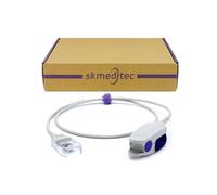 Skmeditec Sensore SpO2 Cavo corto da 3,2 piedi con chip compatibile con il modulo Masimo SpO2, sonda a clip grande riutilizzabile con cavo di ricambio connettore set RD per 4050