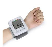 Skmeditec Sfigmomanometro digitale automatico da polso con ampio display LCD, polsino regolabile da 13,5 a 19,5 cm, macchina da polso BP per uso domestico e in viaggio, monitor della pressione