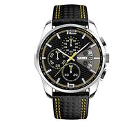 SKMEI Chronograph Leather Wristwatches relogio masculino