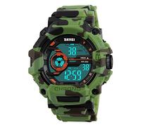 SKMEI Orologi da polso Digitali Sportivi All'aperto Stile Militare con Allarme LED Impermeabile Cronometro