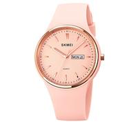 SKMEI Orologi per giovani donne da donna con cinturino in silicone grande quadrante grande impermeabile moda casual semplice quarzo analogico giorno data ragazze regalo bianco orologio da polso,
