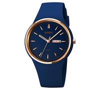 SKMEI Orologi per giovani donne da donna con cinturino in silicone grande quadrante grande impermeabile moda casual semplice quarzo analogico giorno data ragazze regalo bianco orologio da polso,