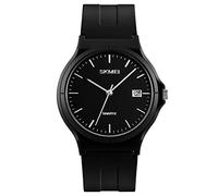 SKMEI Orologio da polso da donna, impermeabile, per donna, casual, analogico, al quarzo, da donna 1.69*1.5*0.39 inch Tutto Black-Big
