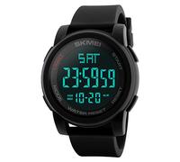 SKMEI - Orologio da polso digitale da uomo, impermeabile, elettronico a LED, doppio tempo