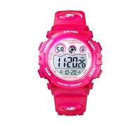 SKMEI Orologio sportivo per bambini, orologio digitale multifunzione per bambini e ragazze, Rosato., Digitale