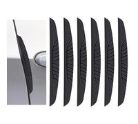 SKNFFF 6 Pezzi Strisce di Protezione del Bordo della portiera dell'auto per Audi Q2 Q3 Q4 Q5 Q7 Q8, Adesivi in Gomma di Protezione del Bordo,Black