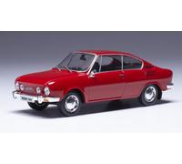 MODELLINO AUTO STATICO IXO SKODA 110R COUPE 1978 ROSSO MODELLISMO SCALA 1/43