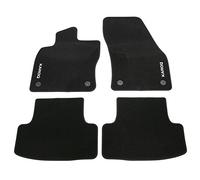 Skoda 57b061404 Tessile di Velluto 4 X Tessuto Tappetini per Nero con karoq Scritta