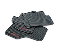 Skoda 5E4061500B - Tappetini in gomma per tutte le stagioni, con scritta Octavia rossa, non per ibrido delicato, Nero