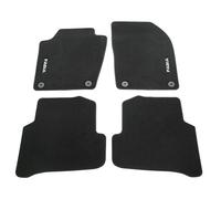 Skoda 6 V1061404 Prestige Set Tappetini Premium tappetini Velluto 4 X Tessuto Nero con Fabia Scritta