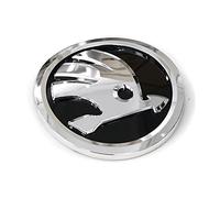 Skoda 658853621FOD Emblema anteriore distintivo distintivo cofano, nero/cromo, argento