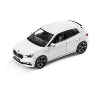Skoda 6VA099300S9R Fabia A07 - Modellino auto in miniatura, scala 1:43, colore: Bianco