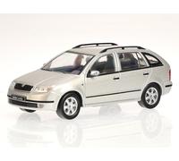 Skoda Fabia 1 Combi 2000 argento met modello di auto CLC471 IXO 1:43
