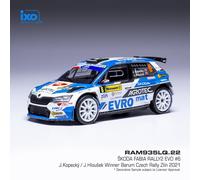 Skoda Fabia Rally2 EVO #6 Barum Rallye Zlin 2021 Kopecky au 1/43 IXO RAM935LQ