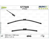 Skoda Kodiaq Lama Tergicristallo Valeo OEM 16-22 Clips 577949