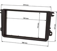 KIT 2DIN PER MONTAGGIO AUTORADIO SU VW POLO DAL 2009