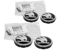 Skoda Octavia Fabia Nuovo Originale 50 MM Centro Ruota Copri Mozzo 4PCS