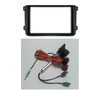 VW PASSAT CC DAL 2008 AL 2014 MASCHERINA AUTORADIO 2DIN-2ISO-COLORE NERO