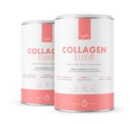 Skön Collagen Elixir - Integratore Collagene e Acido Ialuronico in Polvere con Vitamina C Biotina Niacina, Supporta la Produzione di Collagene - Integratore Capelli Unghie Pelle, 240gx2, Made in Italy