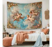 SKOEUI Arazzo da Parete Angelo Vintage Grande Arazzo Uccello Classico, Arte Murale da Appendere per un'Atmosfera Rilassante in Casa 230x180 cm