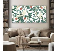 SKOEUI Quadri Moderni Soggiorno Uccello Della Natura Quadro su Tela Vite Botanica Grande Stampa su Tela per Camera da Letto Ufficio, Idea Regalo con Cornice 70x140 cm