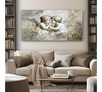 SKOEUI Quadro Moderno Soggiorno Angelo Vintage Quadri da Parete per Camera da Letto Figura Classica 50x100 cm Stampa su Tela per Decorazione Murale, Arredo Salone e Ufficio Senza Cornice