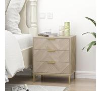 Skokliz Comodini Camera da Letto con 3 Cassetti Cameretta Cassettiera Comodino da Notte Tavolino Laterale tavolino da Divano Salotto