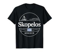 Skopelos Grecia Vela Ocean Travel Maglietta
