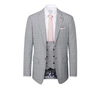 Skopes Uomo Anello Slim Fit Abito Giacca IN Grigio 30 A 48 Corto A Lunga