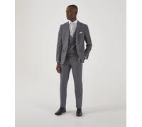 Skopes Uomo '' S Harcourt Slim Fit Giacca IN Argento 36 A 52 Corto A Lungo
