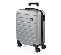 SKPAT - Bagaglio A Mano Rigido Leggero Bagaglio A Mano 55X40X20 con 4 Ruote Silenziose Trolley Cabina Viaggio Aereo Ergonomico Durevole. Compatibile Ryanair, Argento