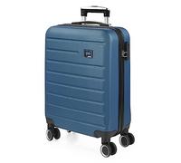 SKPAT - Bagaglio A Mano Rigido Leggero Bagaglio A Mano 55X40X20 con 4 Ruote Silenziose Trolley Cabina Viaggio Aereo Ergonomico Durevole. Compatibile Ryanair, Marino