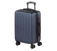 SKPAT - Bagaglio A Mano Rigido Leggero Bagaglio A Mano 55X40X20 con 4 Ruote Silenziose Trolley Cabina Estensibile Viaggio Aereo Ergonomico Durevole. Compatibile Ryanair, Blu