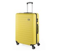 SKPAT - Valigia 23Kg da stiva capiente Valigia rigida XL con ruote silenziose Trolley Grande Rigido leggero ideale per viaggi lunghi con Lucchetto a combinazione, Giallo