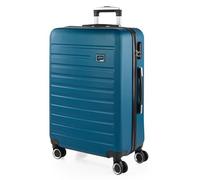 SKPAT - Valigia Media da Viaggio Rigide. Trolley Medio con 4 Ruote. Materiale ABS Valigia Media Rigida in Offerta Resistente e Super Leggero - Valigia 20 kg Lucchetto TSA, Marino
