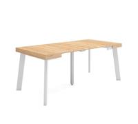 Skraut Home | Consolle allungabile | Tavolo consolle allungabile | 180 | Per 8 persone | Gambe in legno | Stile moderno | Rovere